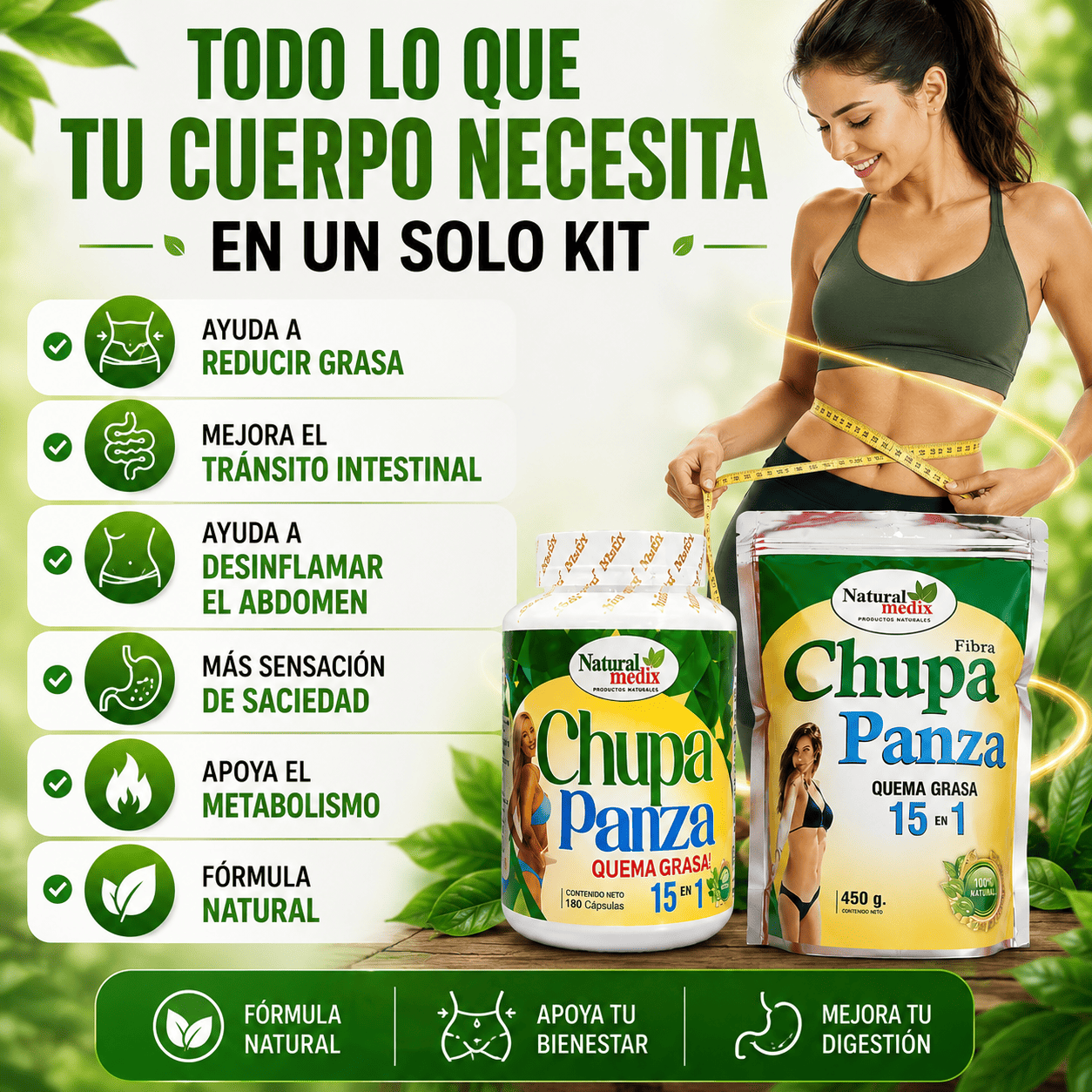 🔥 KIT Chupa Panza 15 EN 1