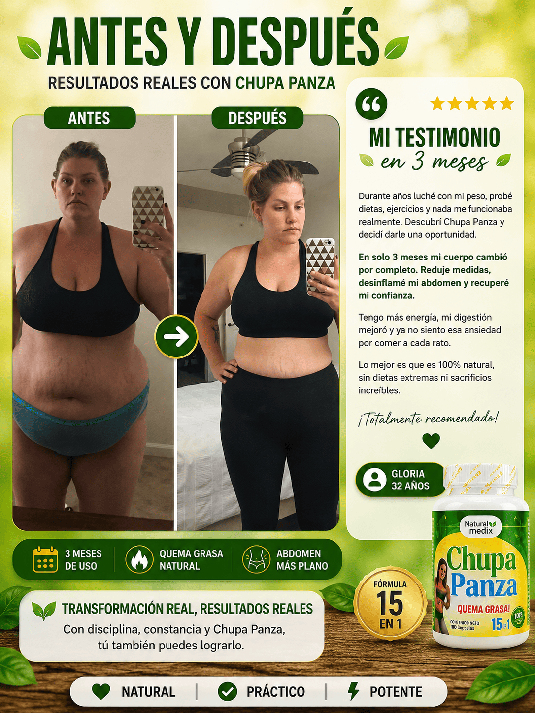 🔥 KIT Chupa Panza 15 EN 1