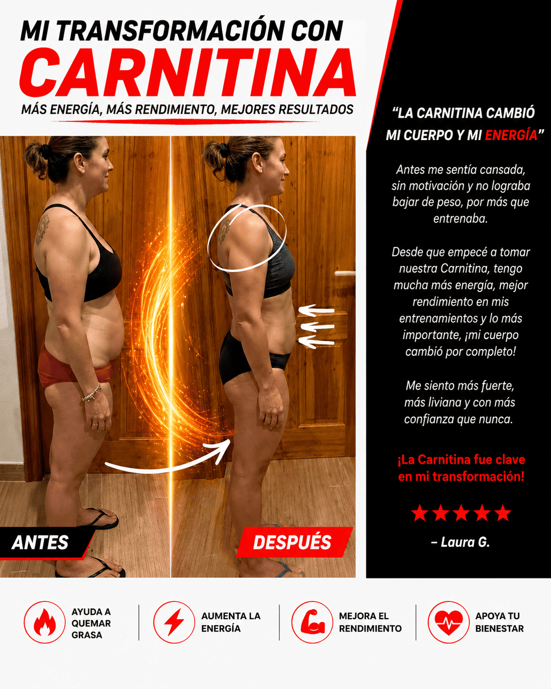 🔥 L-CARNITINE 3000 LIQUID — QUEMA GRASA MÁS RÁPIDO ⚡
